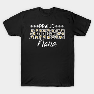 Daisy Autism Awareness Proud Autism Nana T-Shirt